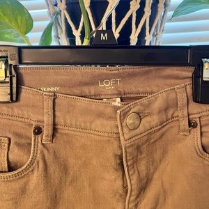 12 petite modern skinny loft jeans tan
